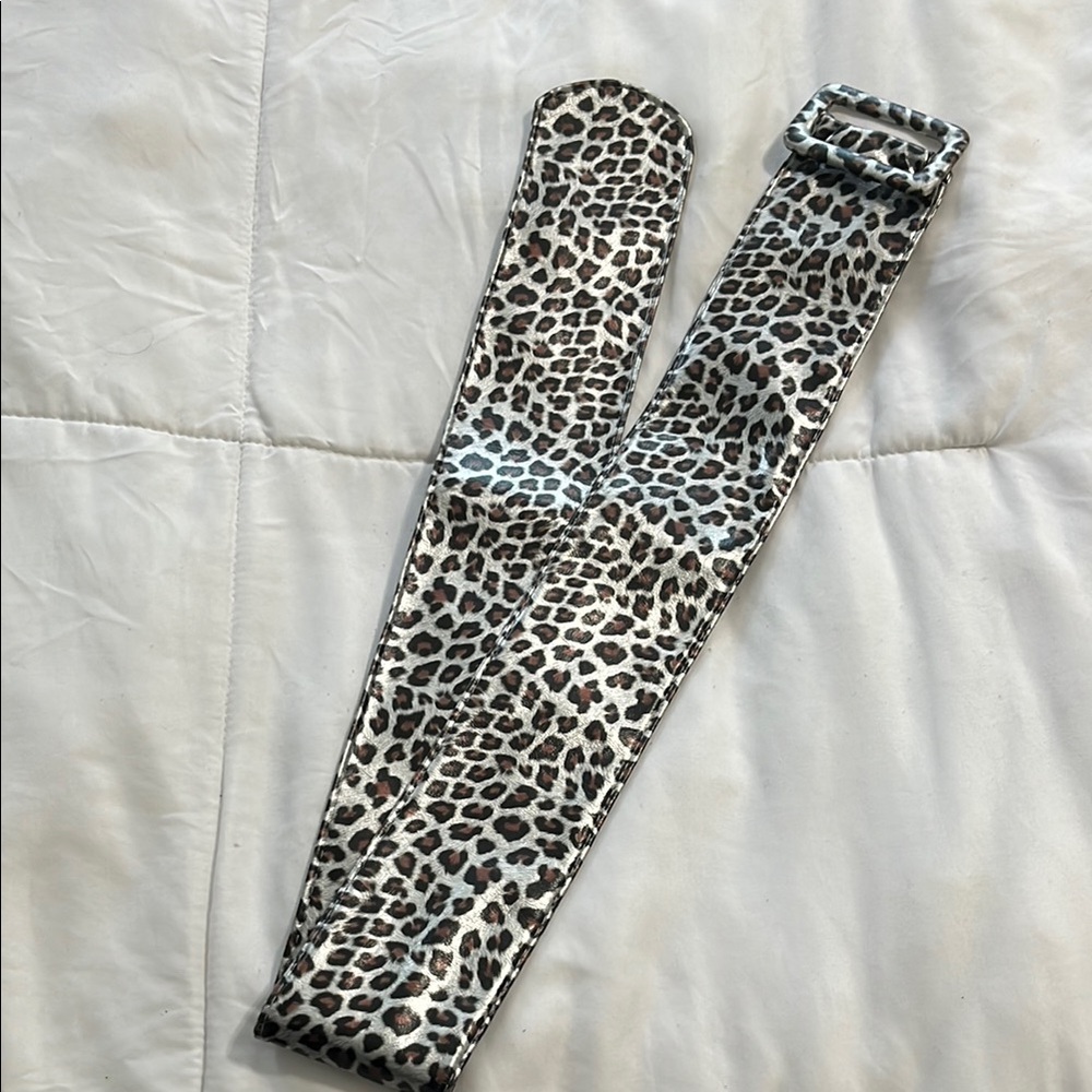 Leopard Print Belt